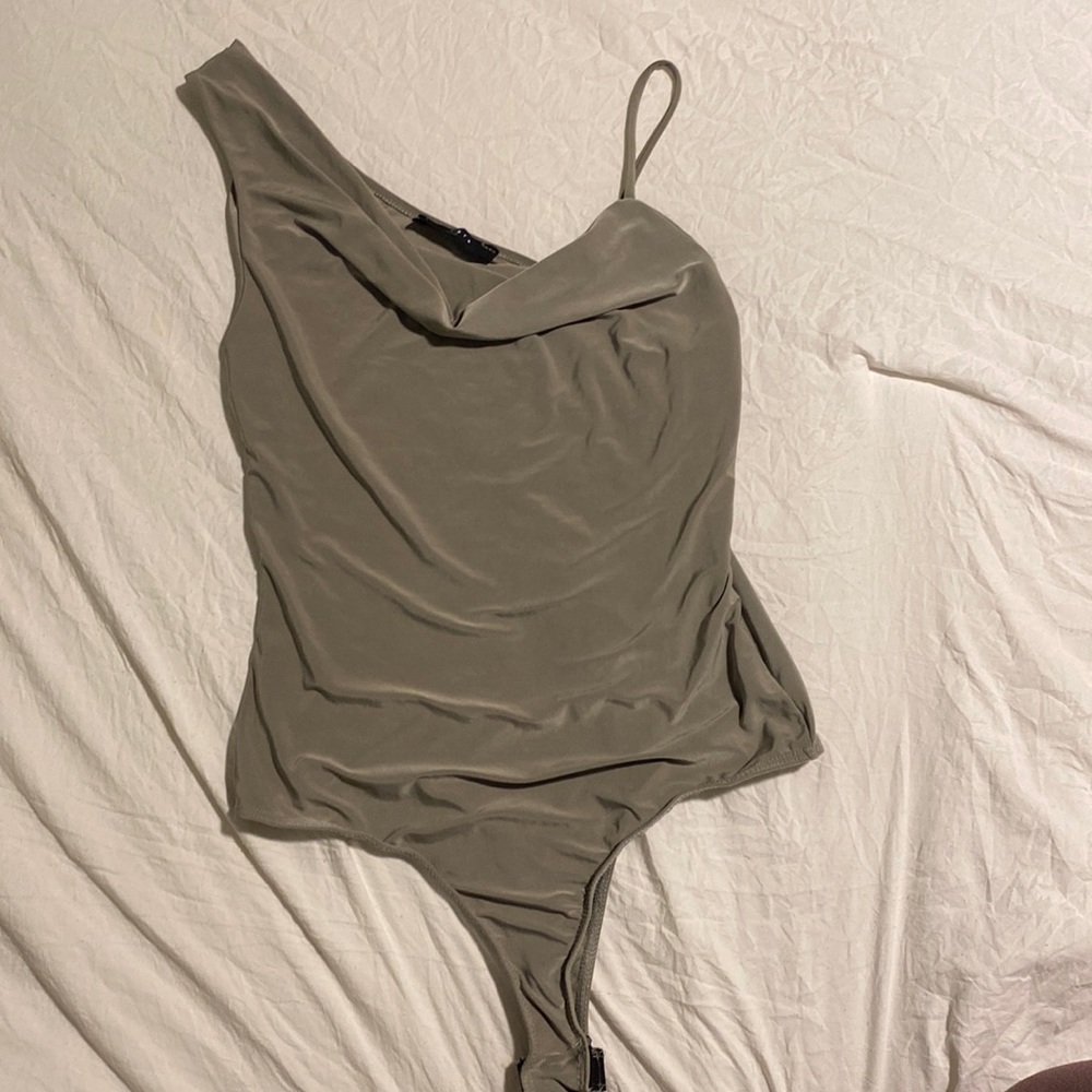 Cowl neck bodysuit